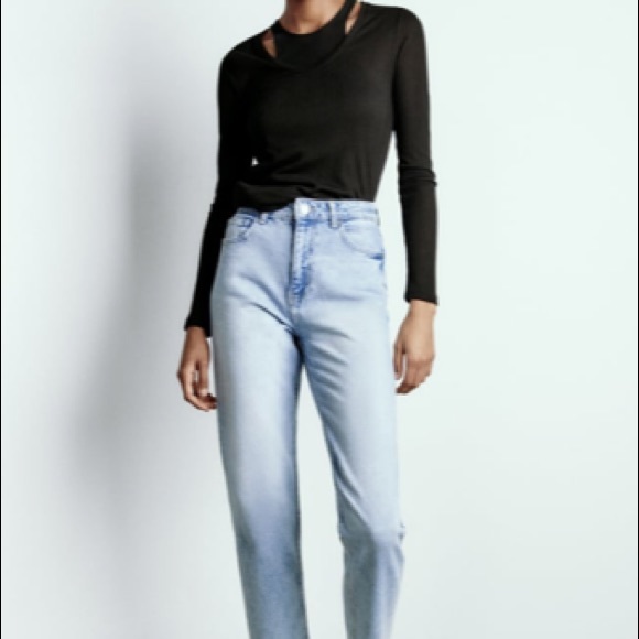 Zara Mom Fit high-waisted jeans Size 4 - Picture 1 of 5